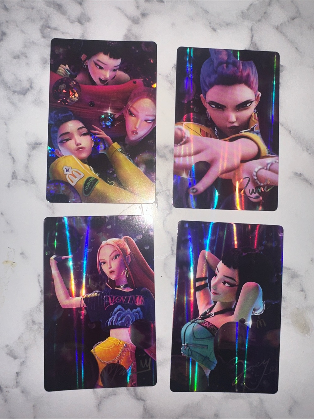 K-Pop Demon Hunters McDonalds Huntrix Cards